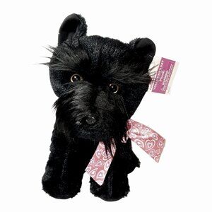 Walmart Scottish Terrier Puppy Dog Valentine's Day Heart Plush Stuffed Toy 11"
